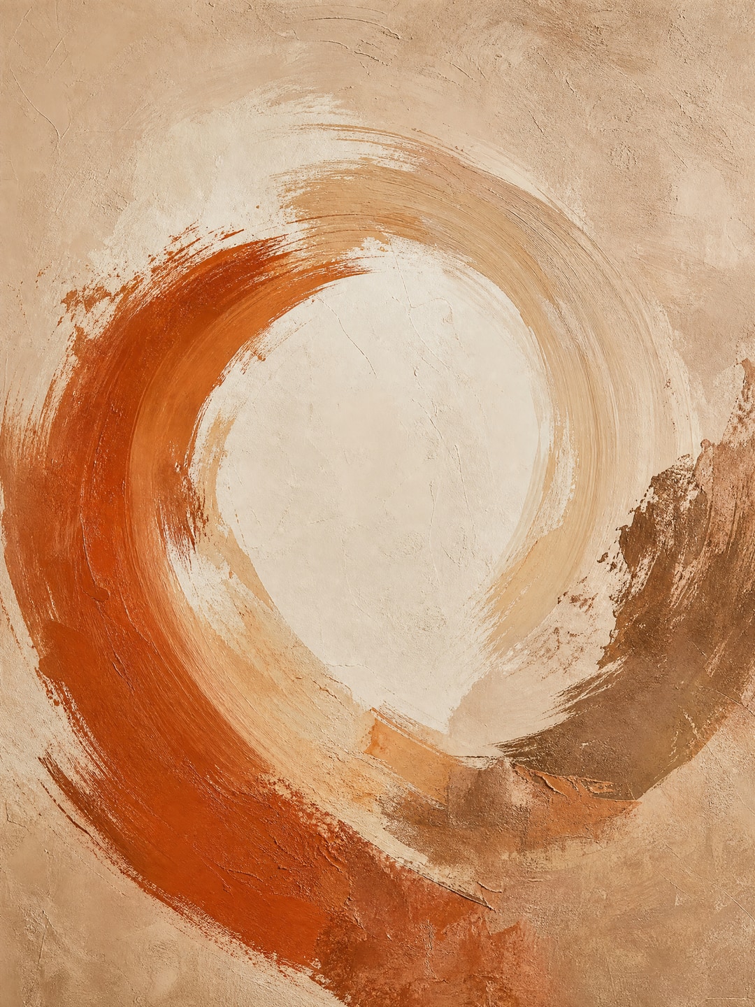 abstract brushstroke arcs in motion — Wabi-Sabi Texture printable wall art